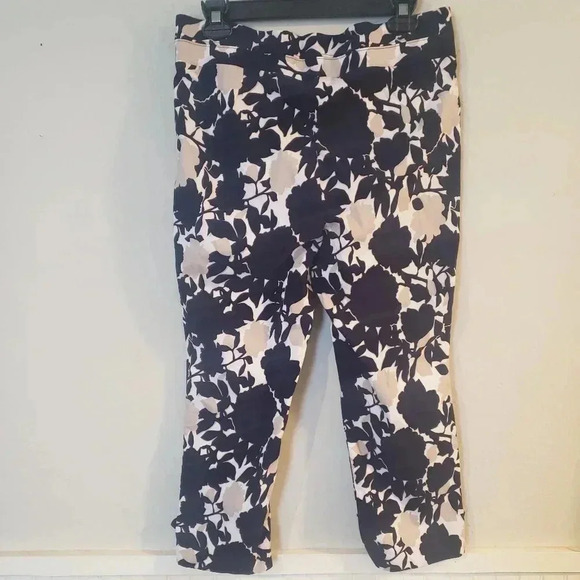 Rafaella Blue Print Cropped Pants - Picture 6 of 7